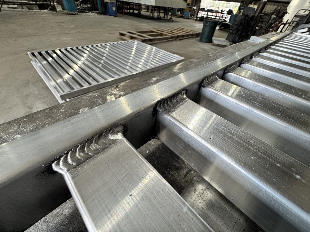 Aluminum ramp and grate fabrication